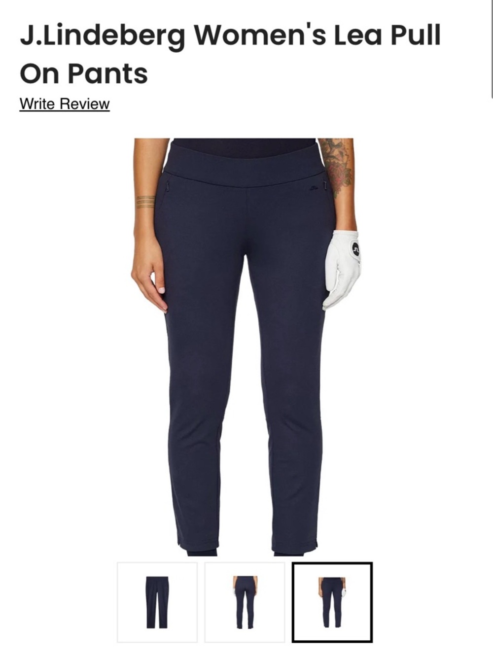 J.Lindeberg Women's Lea Pull On Pants